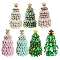 Ballon en Mylar à assembler soi-même en forme d'arbre de Noël, ballon à hélium pour décoration de fête de Noël et du Nouvel An
