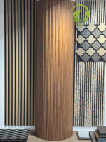Panneaux muraux à lattes en MDF de haute qualité, décoration acoustique en bois et feutre, style moderne