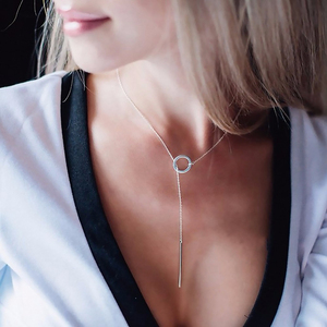 EManco Corea del Sur - Cadena de Acero Inoxidable para Clavícula, Collar Corto Geométrico Redondo, <span class=keywords><strong>Accesorios</strong></span> al <span class=keywords><strong>por</strong></span> Mayor Transfronterizos - Product Image 3