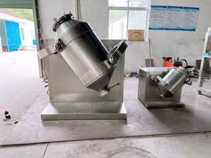 20L 3D回転ステンレス鋼粉末ミキサーラボスケール工業用混合機アジテーターギアベアリング付きコーティング化学物質 - Product Image 3