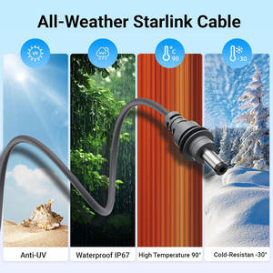 Câble de chargeur de voiture portable Starlink Mini, adaptateur d'alimentation CC pour le camping, les camping-cars, les applications marines et Internet mobile - Product Image 2