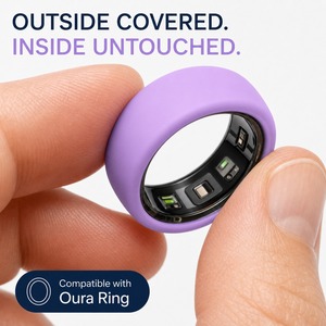 เคสซิลิโคนป้องกันแหวนอัจฉริยะ Oura Ring 5/4 Galaxy Ring RingConn Ultrahuman สีม่วงลาเวนเดอร์ สำหรับโยคะและสุขภาพ นุ่มสบาย - Product Image 5