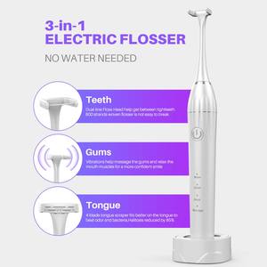 Ensemble brosse à dents électrique et fil dentaire de haute qualité avec une meilleure forme de dent saveur de menthe fil dentaire ciré pour le blanchiment des dents - Product Image 4