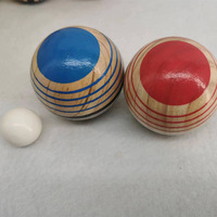 Vente en gros de boules de pétanque en bois de haute qualité pour l'extérieur Jeu de jouets pour enfants et adultes