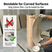 Panneau mural flexible en pierre à texture naturelle imprimé sur mesure pour projets hôteliers, scolaires et commerciaux (intérieur/extérieur)