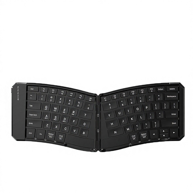 V-shaped Folding Diagonal Key 101-Key Wireless for Ergonomic Portable Notebook Phablet Phone Keyboard for Desktop