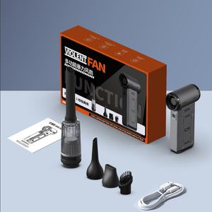 Ventilateur turbo portatif pour barbecue, sans fil, portable et portable, ventilateur sans lame USB avec batterie pour camping-car et maison - Product Image 5