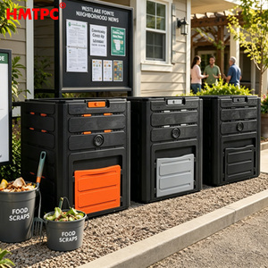 <span class=keywords><strong>Composteur</strong></span> à système d'aération breveté, <span class=keywords><strong>composteur</strong></span> écologique pour l'enrichissement du sol, idéal pour les jardins résidentiels et l'aménagement paysager - Product Image 2