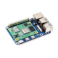 SKU-23611 CM4 ke Pi 4B Papan Adaptor untuk Modul Komputasi Raspberry Pi 4 Papan Pengembangan Alternatif 4x USB 3.0 Giga