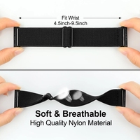 Verstellbarer, Dehnbarer, Professioneller, Komfortabler und Modischer Solo-Nylonriemen für Smartwatches 41mm 45mm 44mm 46mm 49mm Elastische Geflochtene Schlaufe