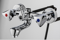 Robinet mitigeur de baignoire chromé de luxe SKL-1910 robinet d'eau robinets de bain et de douche en laiton robinet de baignoire