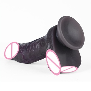 3style Lifelike Dual Layer Black <b>Dildo</b> with Veined Texture Women Couples Intimate Use, Beginner Friendly <b>Dildo</b> for Orgasm Boost - Product Image 5