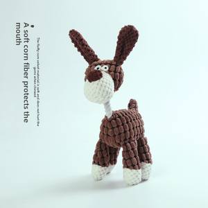 Köpekler için çevre dostu kürk eşek peluş oyuncak hayvan Bite dayanıklı interaktif ses kabartma aksesuar köpek oyuncak tedarikçisi - Product Image 4