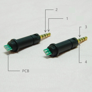 Conector de Auriculares Balanceado de 4 Polos con Jack de Audio de 2.5mm Chapado en Oro, Apto para HD400, HD560S, M50X, <span class=keywords><strong>M70X</strong></span> - Product Image 5