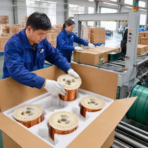 Fabriksprijs Massief Koperen Geleider Emaille Geïsoleerde Draad Klasse 200 Magneetdraad voor Elektromotor Spoel - Product Image 5