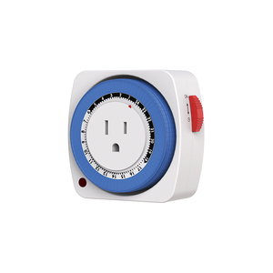 Temporizador Mecánico de 24 Horas, Enchufe <span class=keywords><strong>EEUU</strong></span>, IP20, 15A, 125V, Mínimo 15 Minutos, 48 Programas Diarios, Precio de Fábrica - Product Image 2