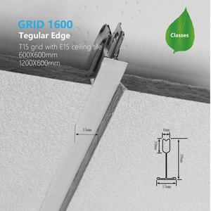 Carreaux à grille <span class=keywords><strong>en</strong></span> T Cadres de plafond à <span class=keywords><strong>quille</strong></span> 32/38 Système suspendu pour panneaux de <span class=keywords><strong>mousse</strong></span> insonorisés avec combinaison de plafond <span class=keywords><strong>en</strong></span> laine minérale - Product Image 3