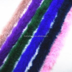 Boas en plumes de dinde moelleuses de 40g, couleurs en stock, vente en gros du fabricant, grands boa en plumes pour la danse, les robes de mariée et la décoration - Product Image 2