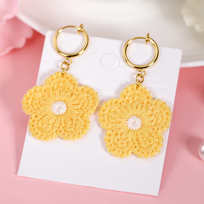 Clip per orecchio giallo