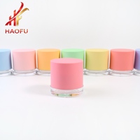 Pot en plastique le plus vendu de 15/20/30/50g avec joint et spatule pour cosmétiques, soins de la peau, crèmes visage/yeux et masques