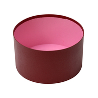 Boîtes rigides enduites de 1 mm d'épaisseur avec logo personnalisé, forme cylindrique, boîte cadeau pour l'emballage des fleurs, laminage brillant mat, recyclable