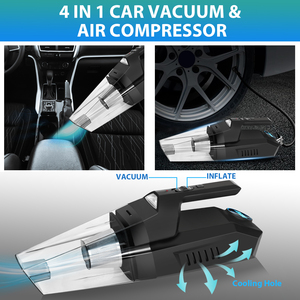 <span class=keywords><strong>Aspirateur</strong></span> portable pour <span class=keywords><strong>voiture</strong></span> et pompe à air 4 en 1 mini, humide et sec, fabriqué en Chine - Product Image 2