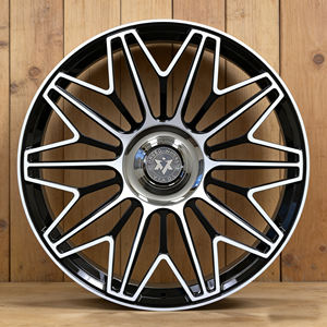 Juego <span class=keywords><strong>de</strong></span> 4 Rines <span class=keywords><strong>de</strong></span> Aleación Viaol Negro Brillante con Acabado Mecanizado, Cubierta Flotante, 5x112 5x114.3 5x120 para Mercedes Audi - Product Image 2