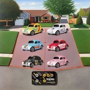 Coche Teledirigido para Niños, Cable USB, 4WD, Aleación, Escala 1/64, Alta Velocidad, 2.4 Ghz, Negro, Cargador Inalámbrico Eléctrico, Juguete de Plástico, 6 Canales - Product Image 3