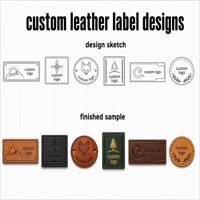 Patch en cuir personnalisé avec logo, gravé au laser en PU, embossé, rond ou rectangulaire de 3 pouces, pour chapeaux, sacs, vêtements, fabrication OEM sur mesure, vente en gros