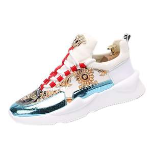 Chaussures pour hommes 2026 Nouvelle Tendance Luxe Léger Imprimé 3D Montantes Antidérapantes Embout en Acier Semelle Épaisse Décontractées Sportives Style Papa - Product Image 3