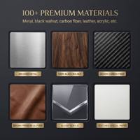Élégantes boîtes à montres en bois, logo de couleur magnifique, boîte de rangement et de cadeau en bois et métal personnalisée pour l'emballage de montres