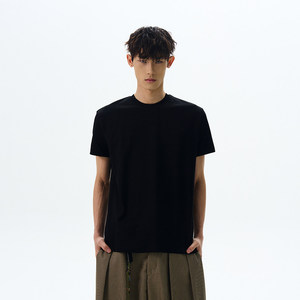 Camiseta de Manga Corta <span class=keywords><strong>PUEE</strong></span> de Algodón, Tejido Fresco y Duradero, Corte Recto, Color Sólido, para Hombre y Mujer - Product Image 6