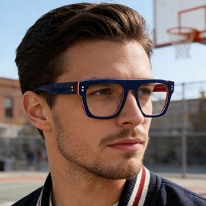 Gafas Ópticas Unisex de Acetato de Lujo, Anti-Radiación, Bloqueador de Luz Azul, Montura Completa, Anti-Luz Azul, OEM - Product Image 4