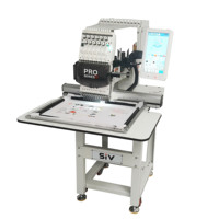 Nouvelle machine à broder automatique informatisée à tête unique, 15 aiguilles, moteur 1200 tr/min, usage domestique, garantie 3 ans sur les composants principaux