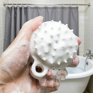 Cepillo de silicona para champú, peine de masaje para champú de uso doméstico, peine de punta suave, peine de cojín de aire para champú de ducha estilo japonés. - Product Image 1