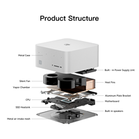Mini PC Beelink GTR9 Pro con Wi-Fi 7 AI Max+ 395, 16GB*8 8000MHz LPDDR5x, 128GB de RAM, 2TB SSD para Creación de Contenido y Oficina