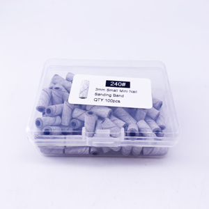<span class=keywords><strong>MelodySusie</strong></span> 120 embouts de ponceuse à ongles en carbure, tige de 3,1 mm, grain fin, 180 bandes de ponçage zébrées pour ongles en acrylique et manucure en gel - Product Image 3