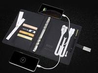 Carnet A5 le plus vendu avec batterie externe, multifonction, cadeau d'entreprise, personnalisation acceptée