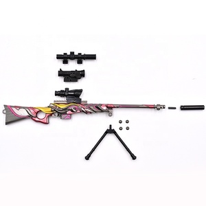 Accesorios de juego personalizados directos de fábrica, modelo de pistolas, llavero de Metal con 3 uds, Widget deslizante de miras telescópicas para lujo - Product Image 3