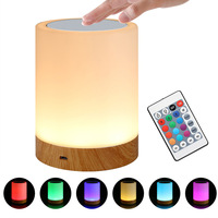 2025 Offre Spéciale tactile imitatif bois Pc matériel rond amitié lampe de table de bureau