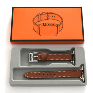 สายนาฬิกาหนังแท้สีน้ำตาลสุดหรูสำหรับผู้หญิงชุดสายนาฬิกาแอปเปิ้ล<span class=keywords><strong>7</strong></span> 41มม. - Product Image 6