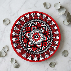 2026 Model <b>Round</b> Bohemian Jute Area <b>Rug</b> with Non-Slip Rubber Backing for Living Room Home Decor in Teal and <b>White</b> Pattern - Product Image 5