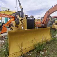 Bulldozer CAT D6G d'occasion, bulldozer sur chenilles Caterpillar D6G d'origine avec lame droite, bon état, matériel de construction à vendre