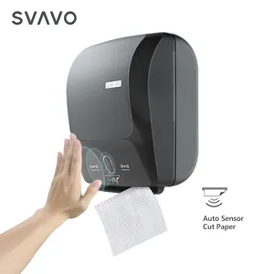 Dispensador automático de pañuelos de plástico ABS, dispensador de papel con sensor eléctrico, automático