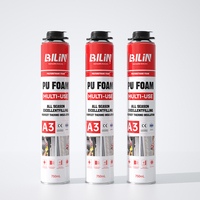 Mousse polyuréthane expansive 750 ml à durcissement à l'humidité pour isolation de tuyaux CVC, remplissage et emballage de construction
