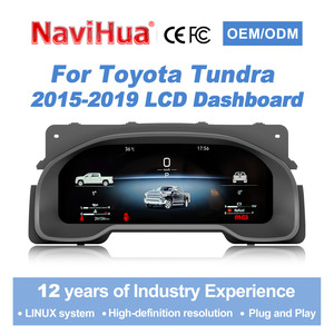 หน้าปัดดิจิตอล NaviHua รุ่นใหม่ ขนาด 12.3 นิ้ว ระบบ Linux รองรับ Carplay พร้อมมาตรวัดความเร็วแบบ LCD สำหรับรถยนต์ Toyota Tundra ปี 2015-2019 - Product Image 1