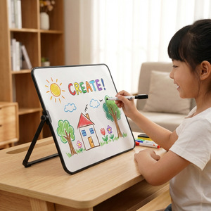<span class=keywords><strong>Pizarra</strong></span> Magnética Portátil de Doble Cara, Borrable, con Soporte, para el Hogar, la Escuela y la Enseñanza - Product Image 2