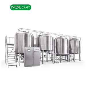 خزانات تخمير مصنع تخمير 5000 لتر من الصلب الذي لا يصدأ معدات ولوحات تجارية لتحضير البيرة