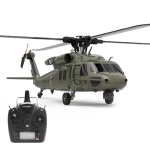 Hélicoptère RC sans flybar F09 UH60 Black Hawk 2.4G 6CH 3D6G avec système à double moteur brushless à entraînement direct, échelle 1:47 - Product Image 2