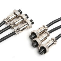 Connecteur 2 3 4 5 6 broches Aviation Pin Cable Plug Waterproof Socket Aviator Circular Female GX12 Series Connector Cable